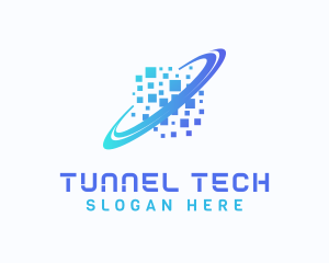 Pixelated Software Tech logo design