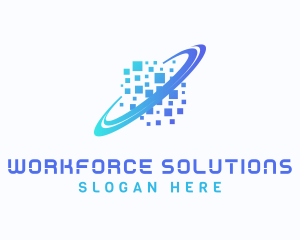 Pixelated Software Tech logo design