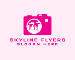 Pink City Camera  logo design