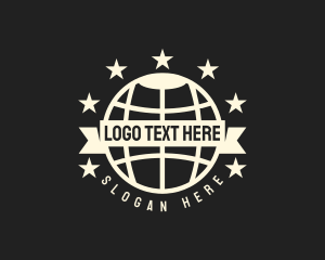 Global Star Banner Badge logo