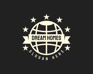 Global Star Banner Badge logo