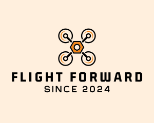 Quadcopter Drone Tech logo