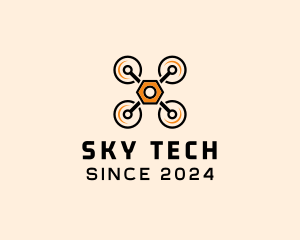 Quadcopter Drone Tech logo