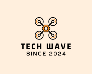 Quadcopter Drone Tech logo