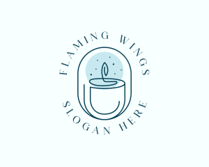 Candle Spa Wellness logo design