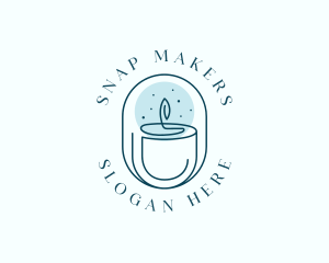 Candle Spa Wellness logo design