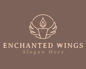 Candle Light Wings logo design