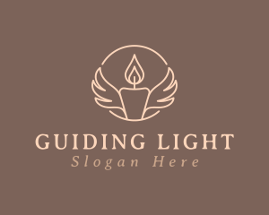 Candle Light Wings logo design