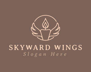 Candle Light Wings logo design