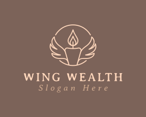 Candle Light Wings logo design