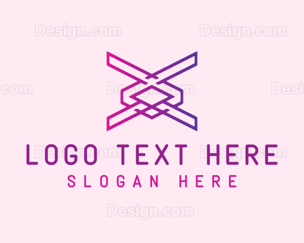 Modern Technology Letter X Logo