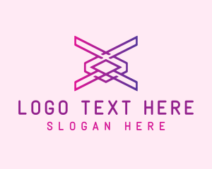 Modern Technology Letter X logo design