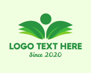 Green Environmental Person logo
