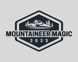 Outdoor Mountain Hiking logo design