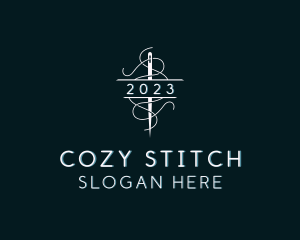 Needle Stitching Thread logo design