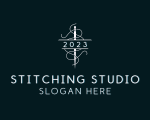 Needle Stitching Thread logo design