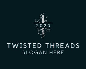 Needle Stitching Thread logo design