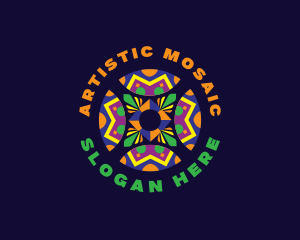 Mandala Pattern Mosaic logo