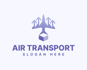 Plane Freight Transport logo design