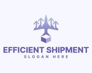 Plane Freight Transport logo design