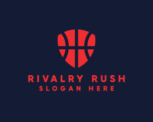 Basketball Sports Shield logo