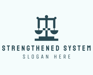 Law Firm Scale  logo design