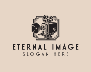 Vintage Camera Reels logo design