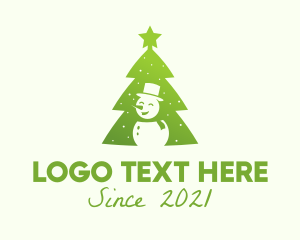 Snowman Christmas Tree  logo