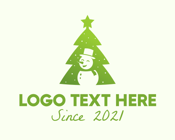 Snowman Christmas Tree  logo