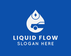 Car Water Droplet  logo design