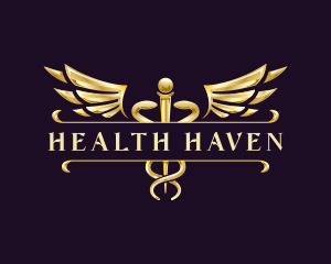 Medical Caduceus Health logo design