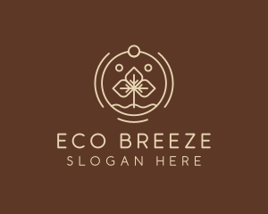 Eco Plant Seedling logo design