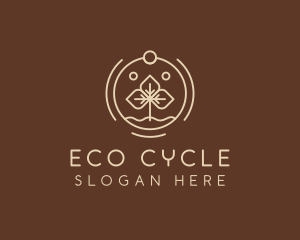 Eco Plant Seedling logo design