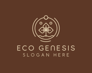 Eco Plant Seedling logo design