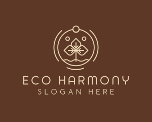 Eco Plant Seedling logo design