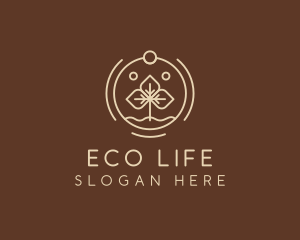 Eco Plant Seedling logo design