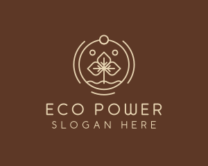 Eco Plant Seedling logo design