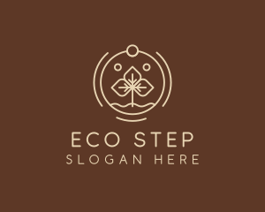 Eco Plant Seedling logo design