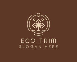 Eco Plant Seedling logo design