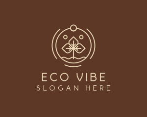 Eco Plant Seedling logo design