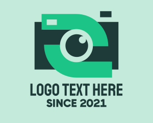 Green Video Camera logo design