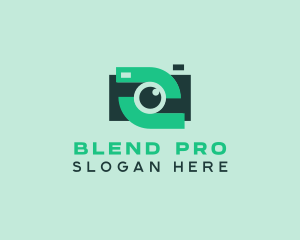 Green Video Camera logo design