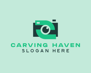 Green Video Camera logo design