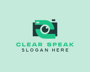 Green Video Camera logo design