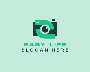 Green Video Camera logo design