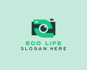 Green Video Camera logo design