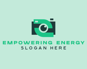 Green Video Camera logo design