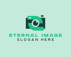 Green Video Camera logo design