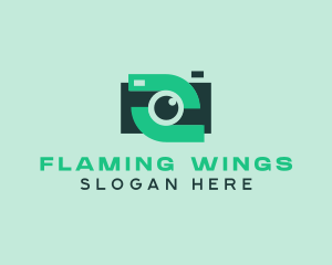 Green Video Camera logo design