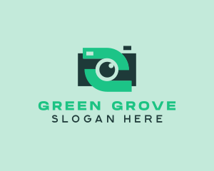 Green Video Camera logo design